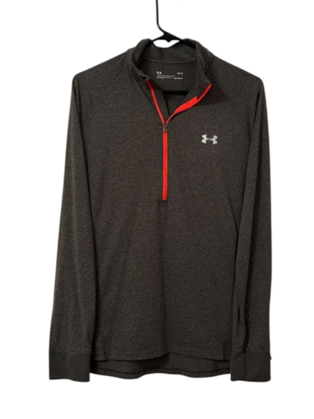 Mens Gray Under Armour Half Zip Athletic Jacket